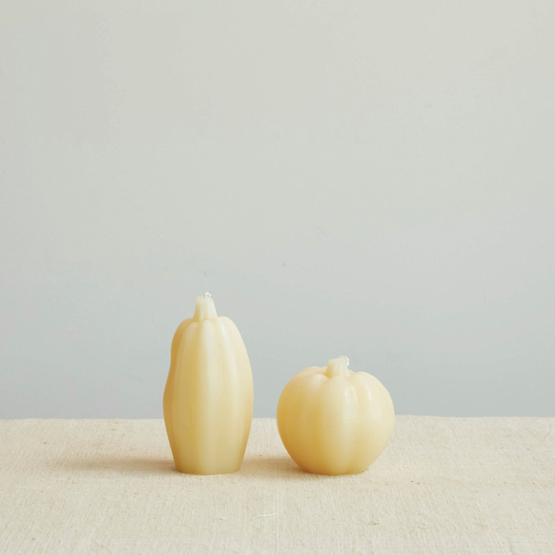 Grande chandelle en forme de courge non parfumée