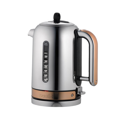 Dualit Classic 1.7 L Stainless Steel Whistling Electric Tea Kettle