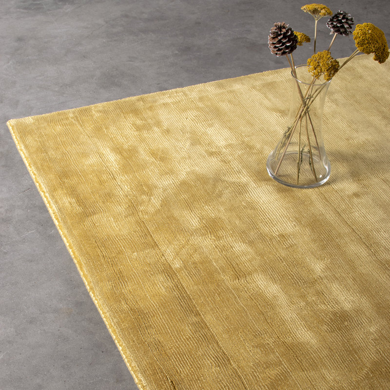 Ferdos Solid Colour Hand Woven Area Rug, Rectangle 160 x 230cm