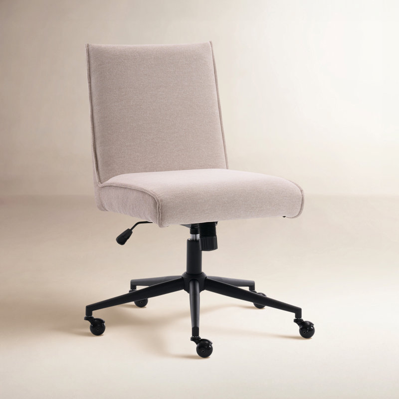 Chaise de bureau Claudie, Chenille beige