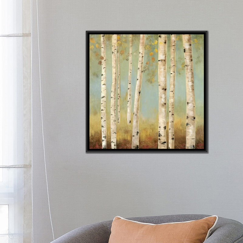 « eco ii », impression sur toile, H 18 po x l 18 po x P 1,5 po, Toile avec cadre noir, Pas de tapis