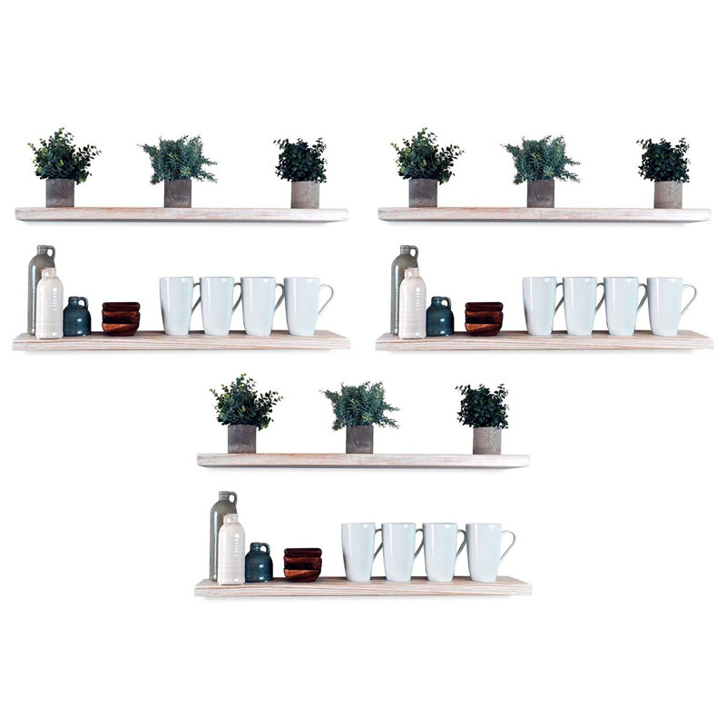 8 " W Solid Wood Shelving Unit