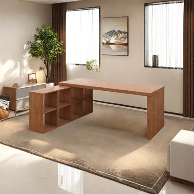 L Shape solid wood home computer desk L-Shaped Solid Wood Solid Wood Computer Desk