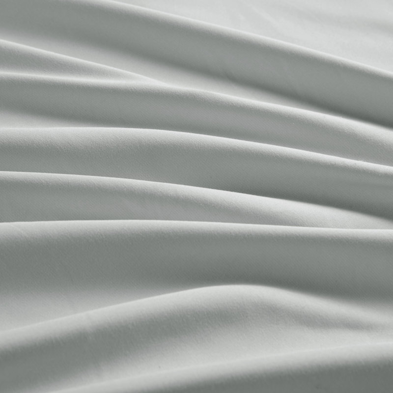 Cooling Sheets & Pillowcases, Full Microfiber Fitted Sheet, Solid Gray
