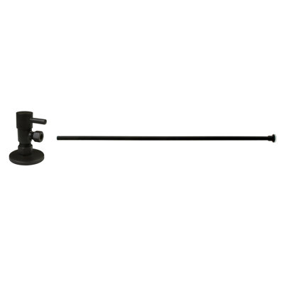 Ensemble de ligne d'alimentation de toilette à tête plate 5/8 po x 3/8 po x 20 po avec poignée carrée 1/4 de tour
