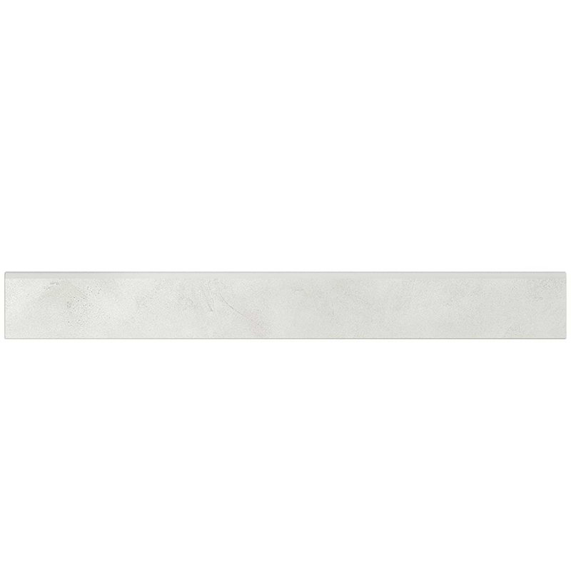 Clay 3X32 Matte Porcelain Bullnose, Calm White