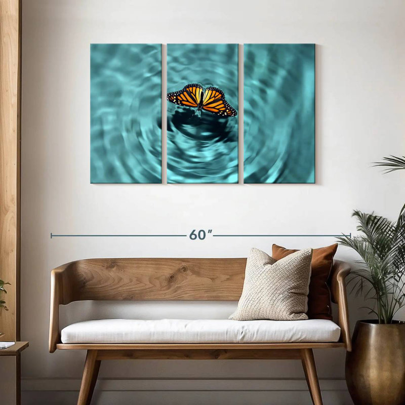 Butterfly Water, 28" H x 45" W