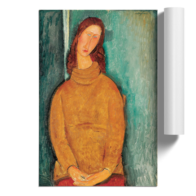 Jeanne Hebuterne by Amedeo Modigliani - Frameless Print, 42cm H x 30cm W x 0.1cm D
