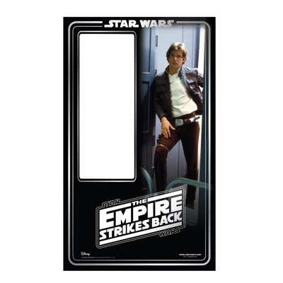 Accroche en carton han solo (the star guerres 40th empire à l’arrière)