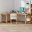 Bureau en bois massif en L Burlywood-1154244369-1154244382