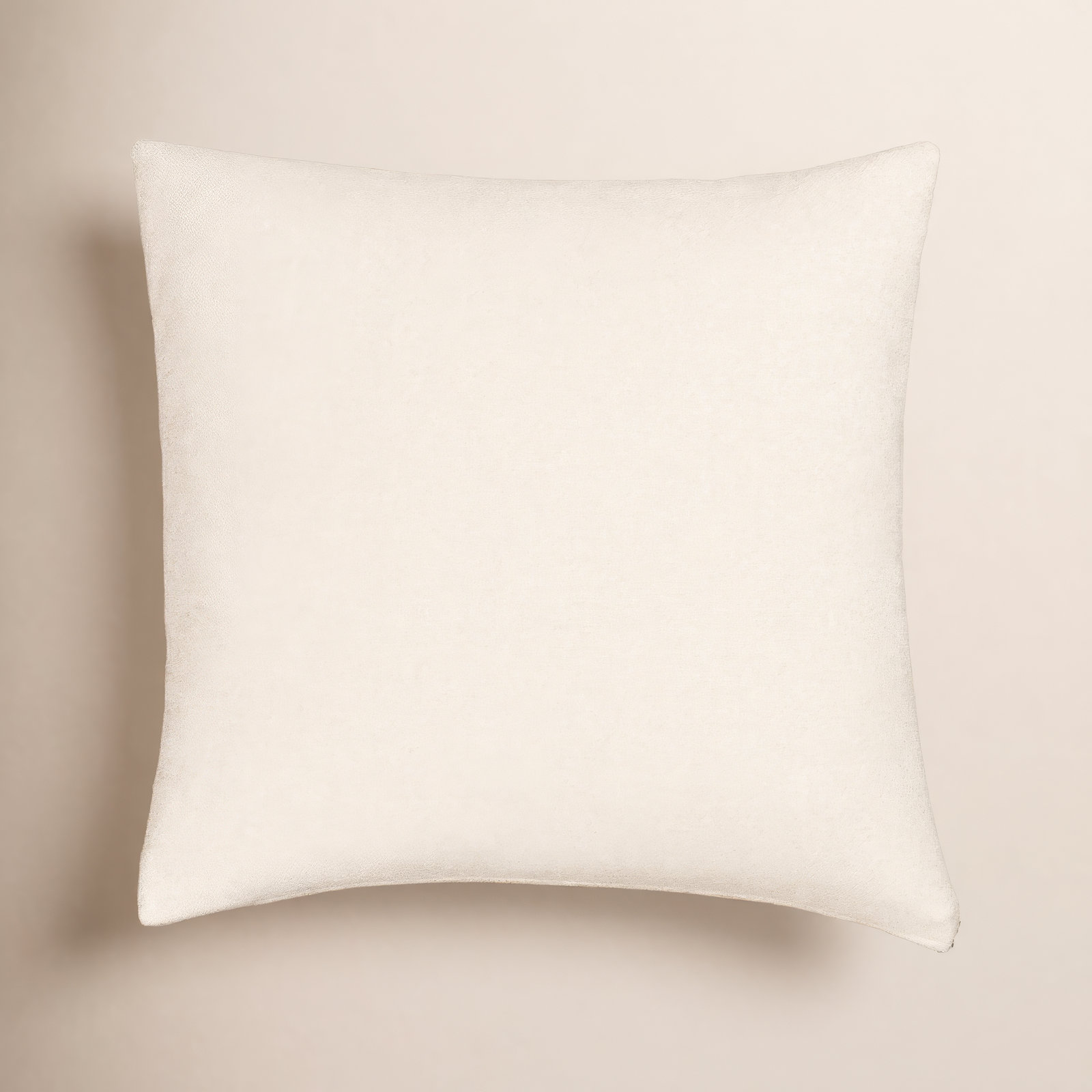 Cascade 36" x 30" Pillow Cover and Insert, Cream, Square 20", Polyester