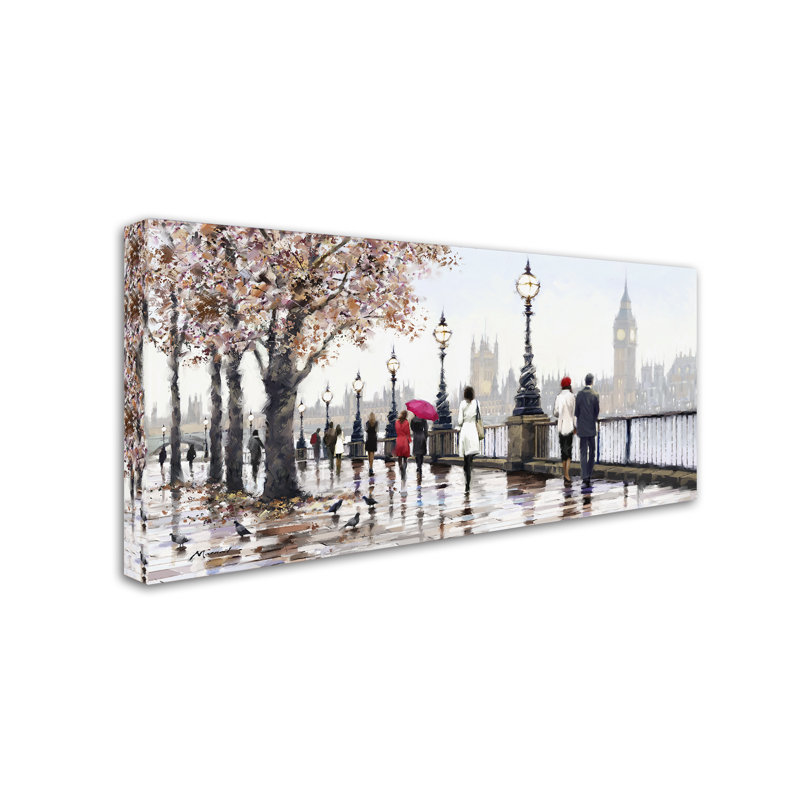 «Armand Thames View» par Armand, reproduction sur toile, H 24 po x l 47 po x P 2 po