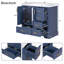 Ensemble de meuble-lavabo traditionnel 36 po avec lavabo en résine, armoire de salle de bain avec deux portes et quatre tiroirs-106341297-106341299