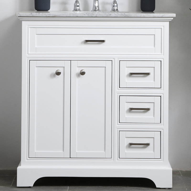 Meuble-lavabo simple 32 po Hermes, Blanc