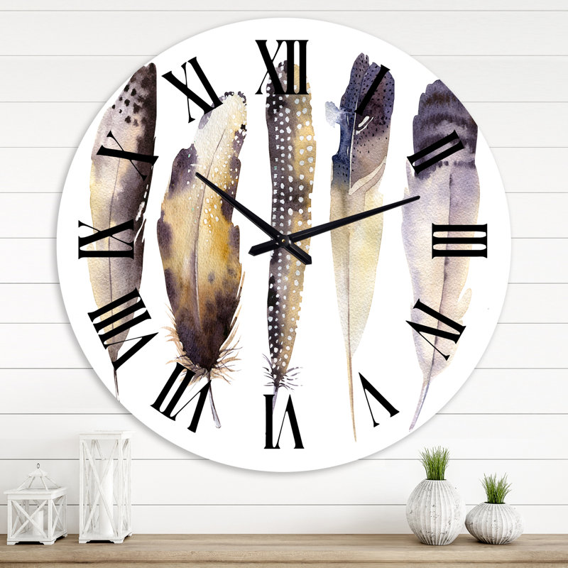 Horloge murale bohème et éclectique Boho, Moyenne
