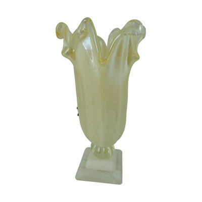 Glass Table Vase Handblown 17" Tall