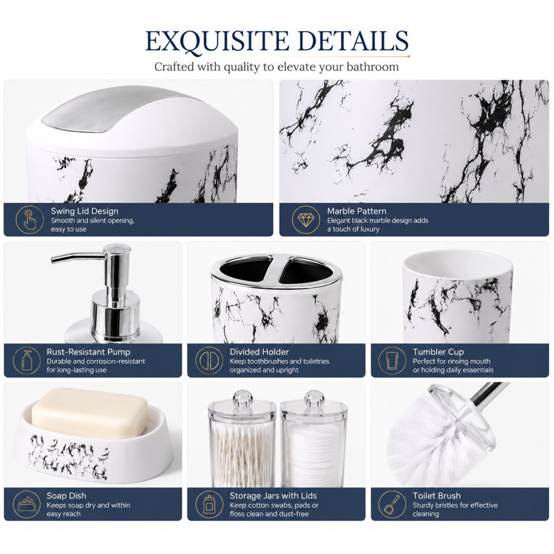 White Bathroom Set
