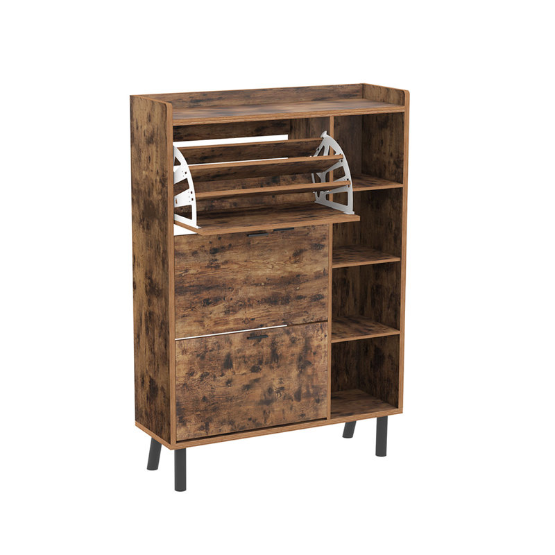 Armoire de rangement pour chaussures 27 paires avec tablettes
