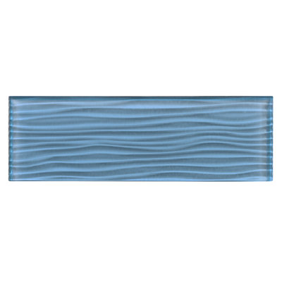 Enchant-Parade  4-in. x 12-in. Glass Subway Textured Polished Wall & Floor Tile