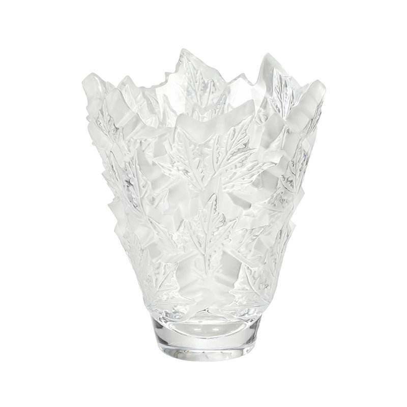 Champs-Élysées Handmade Crystal Table Vase, Clear