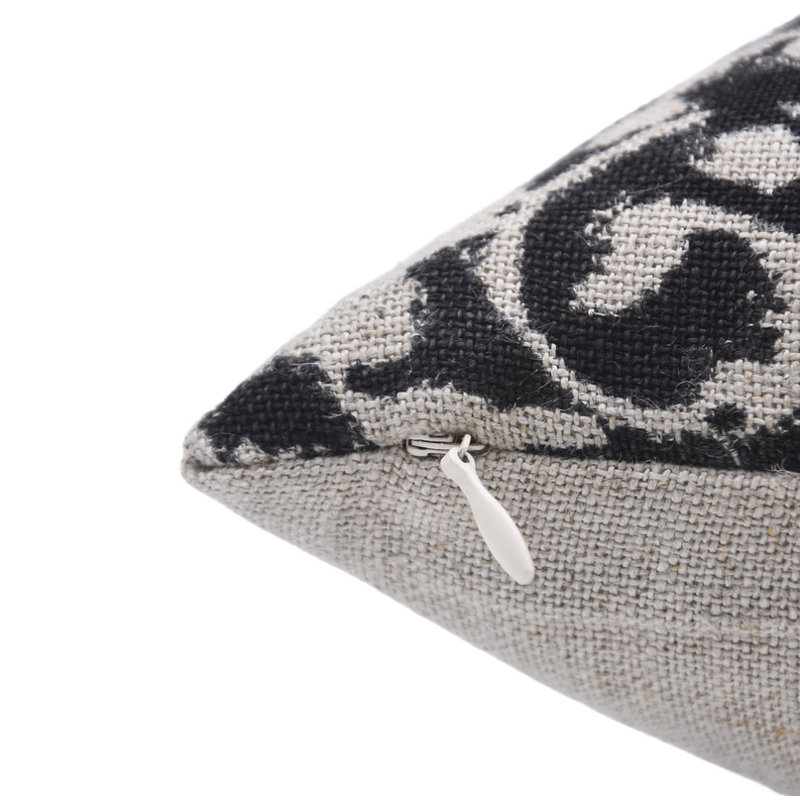 Housse de coussin Fabcline, H 16 po x l 16 po, Carré, Floral 4