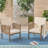 Wood Outdoor Club Chair (2) - Stylish And For Backyard Chairs To Fading Wear-120274337