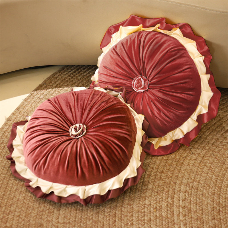  Housse et insert de coussin décoratif en velours, Rose