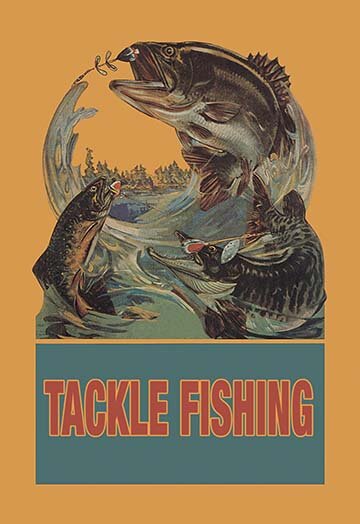 Buyenlarge Tackle Fishing Vintage Advertisement Size: 42 H x 28 W x 1.5 D
