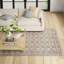 Phoebe Machine Washable Kimmons Geometric Area Rug in Tan/Cream-714845885
