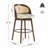 Swivel Upholstered Bar Stools