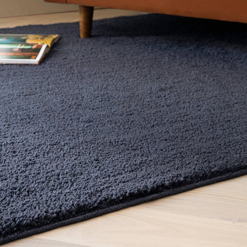 Ronalee Rectangle Shag Washable, Blue, Rectangle 80 x 150 cm