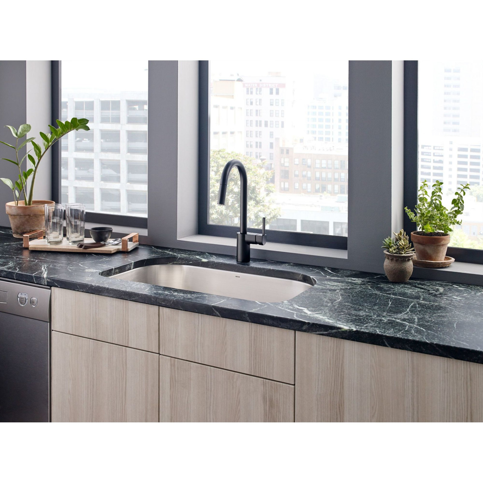 Moen Align Pull-Down Kitchen Faucet, Matte Black