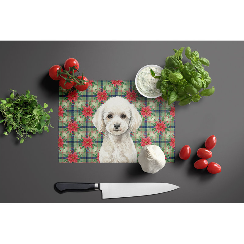 Planche à découper en verre Toy Poodle