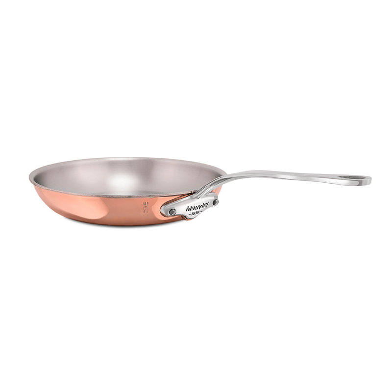 Mauviel M'6 S Copper Frying Pan With Cast Stainless Steel Handle, 20.08"