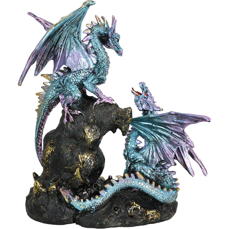 Helveston Aqua Blue Dragon Family