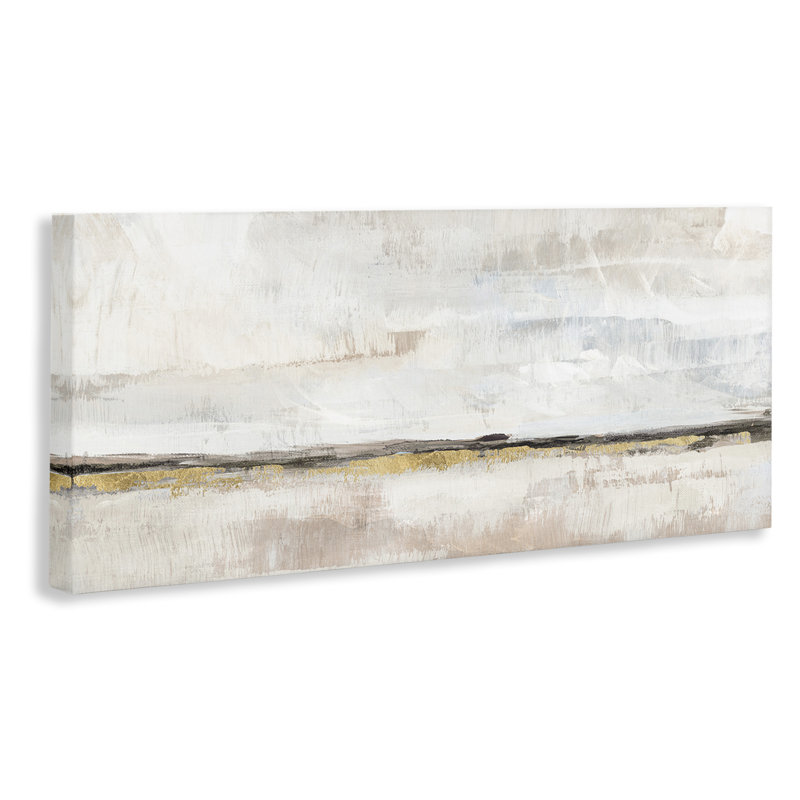 «Neutral Horizon Landscape» par Nina Blue, H 10 po x l 24 po