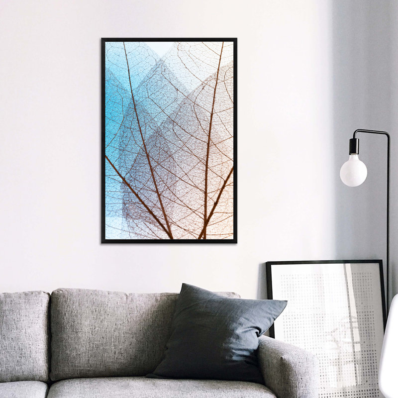 Cadre mural en métal Latitude Run® 11 x 17, cadre gris (aluminium brossé brillant), avec verre trempé, Noir