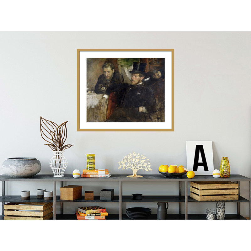 «Jeantaud Linet and Laine» par Edgar Degas, impression giclée encadrée, 33.5" H x 39.42" W