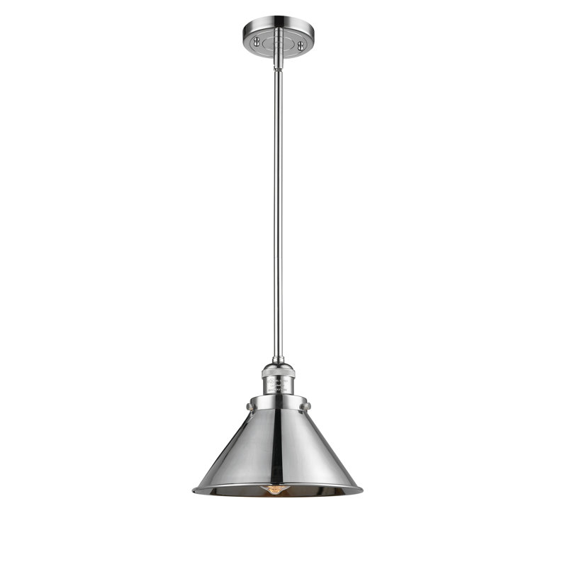 Paylor 1 - Light Single Pendant, 3.5 Watt Vintage LED Bulb, Polished Chrome, Polished Chrome