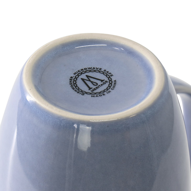 Jasper Stoneware Latte Mug, Blue