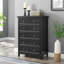 Commode moderne à 5 tiroirs, commode à tiroirs et rangement pour vêtements, armoire de rangement pour le salon-770977939