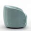 Fauteuil demi-tonneau pivotant en velours Arrun-223861490