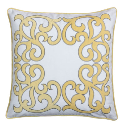 Applique Velvet Throw Pillow