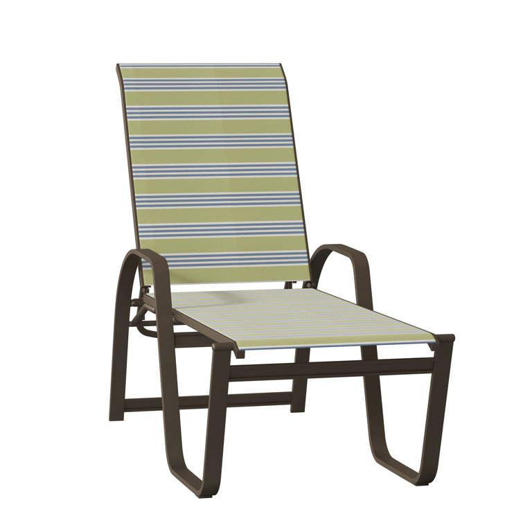 Holna Outdoor Rust-Resistant Metal Chaise Lounge