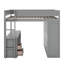 Lit mezzanine double avec placards et bureau-816031750