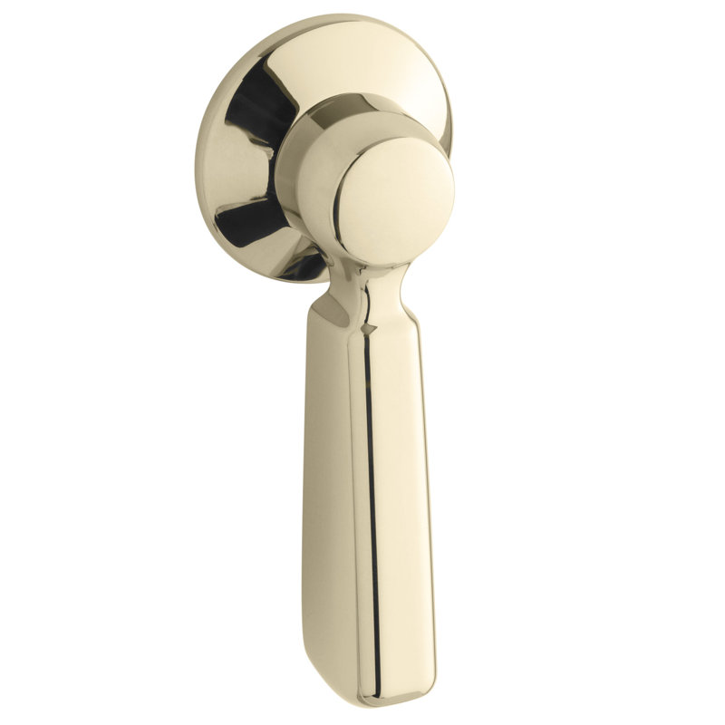 Levier de déclenchement pour toilette Bancroft, Or éclatant de style français