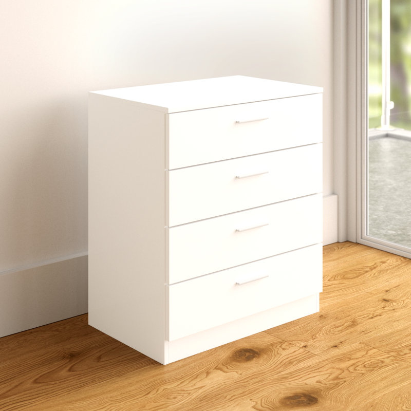 Holmes 60cm W 4 - Drawer Chest of Drawers, White