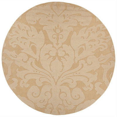 Tapis doré en laine touffeté Griagal
