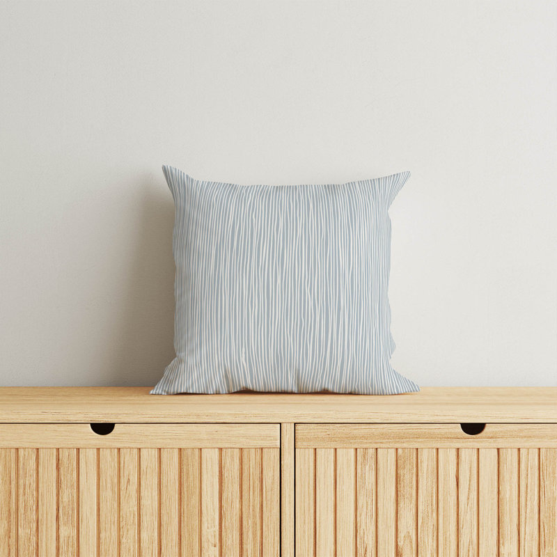 Coussin décoratif Tess, Bleu ardoise, H 20 po x l 20 po