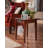 Solid Wood End Table Set Built-In Outlets